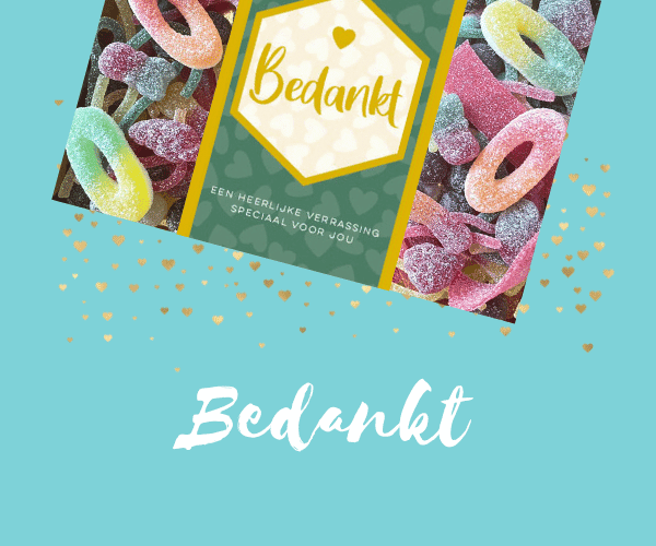 Iemand bedanken? Stuur een snoep cadeaupakket