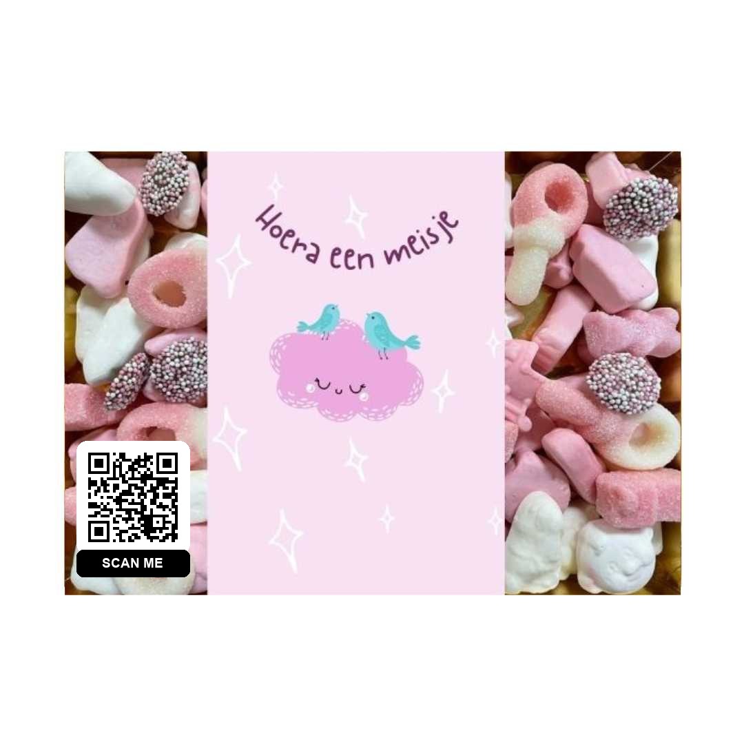 Geboortetelegram - Hoera een meisje