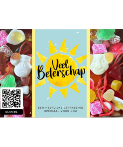 Cadeaupakket | Veel Beterschap - Zoete snoepmix