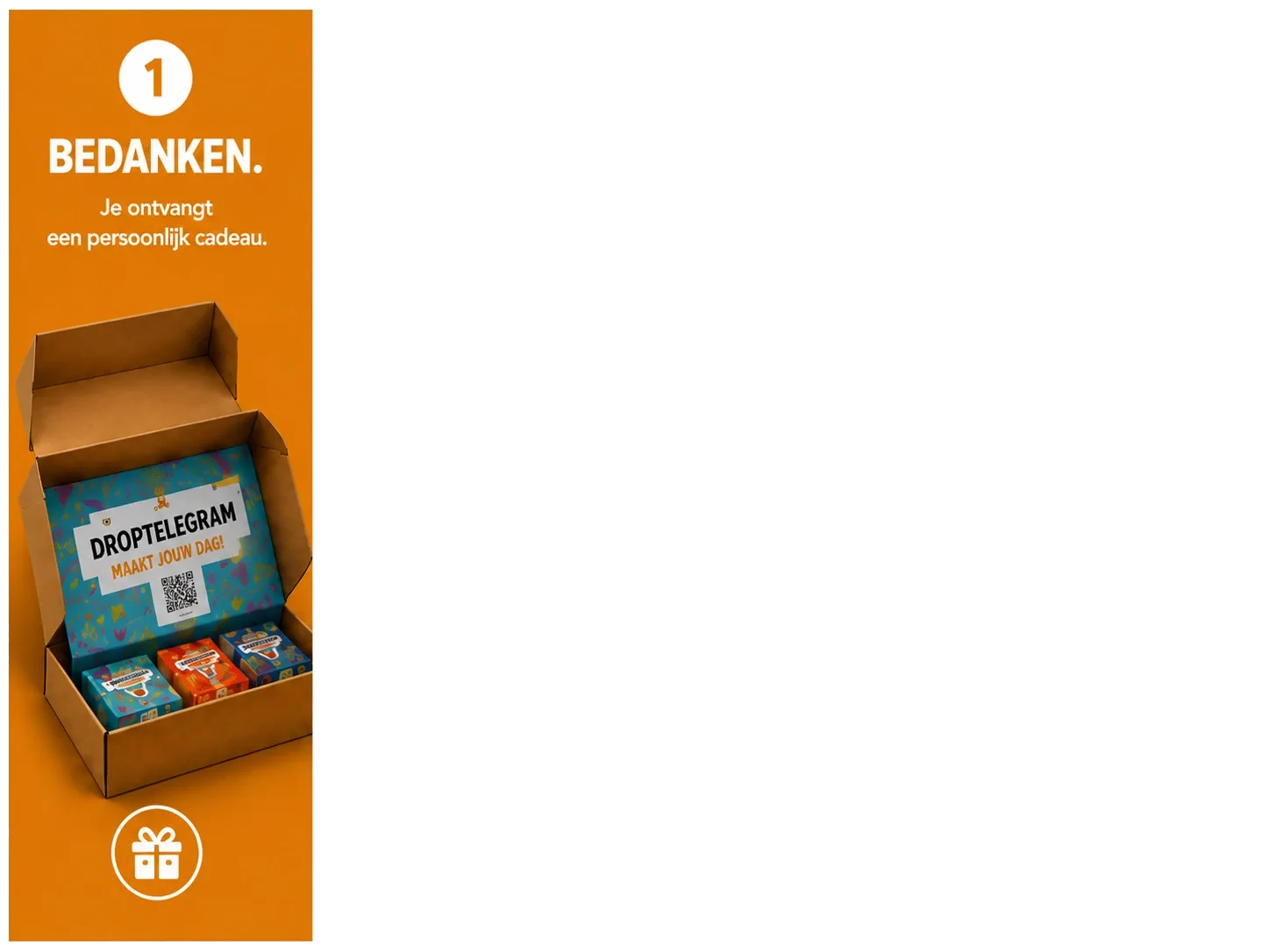 Stap 1 Bedanken